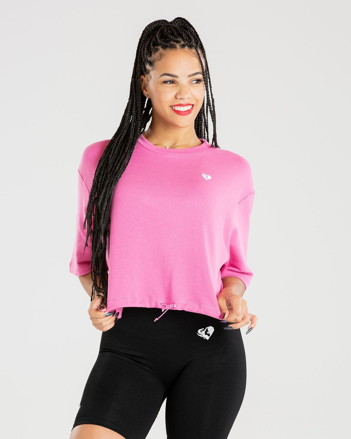 Power Crop Top | Phlox Pink