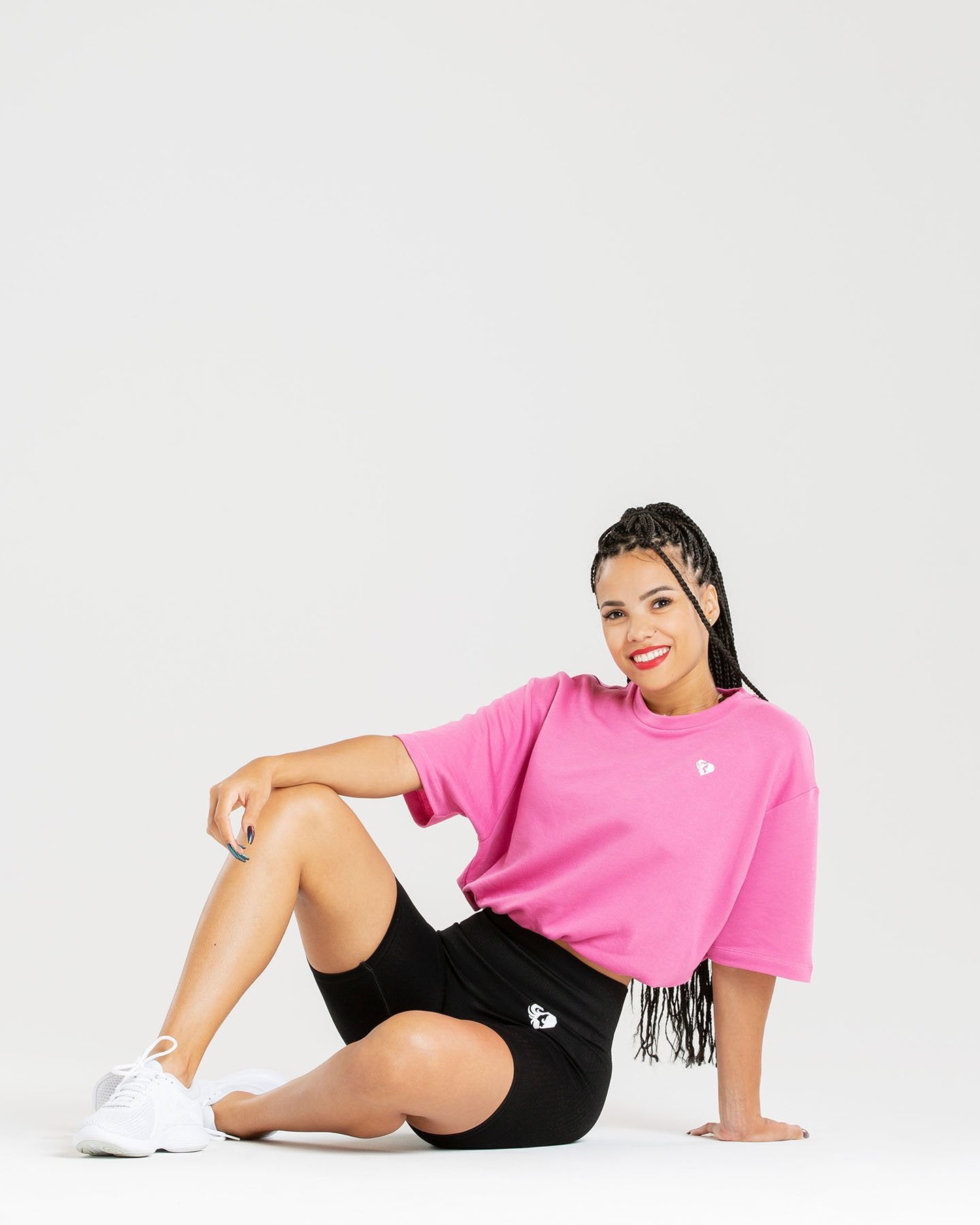 Power Crop Top | Phlox Pink