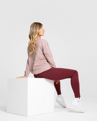 Comfort Oversized Long Sleeve T-Shirt | Taupe