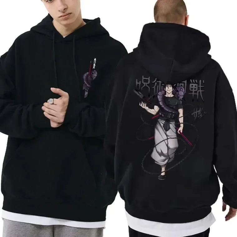 Japanese Anime Family Hoodies Jujutsu Kaisen Fushiguro Toji Graphic Male Fashion Manga Streetwear Men Women  Sweatshirt