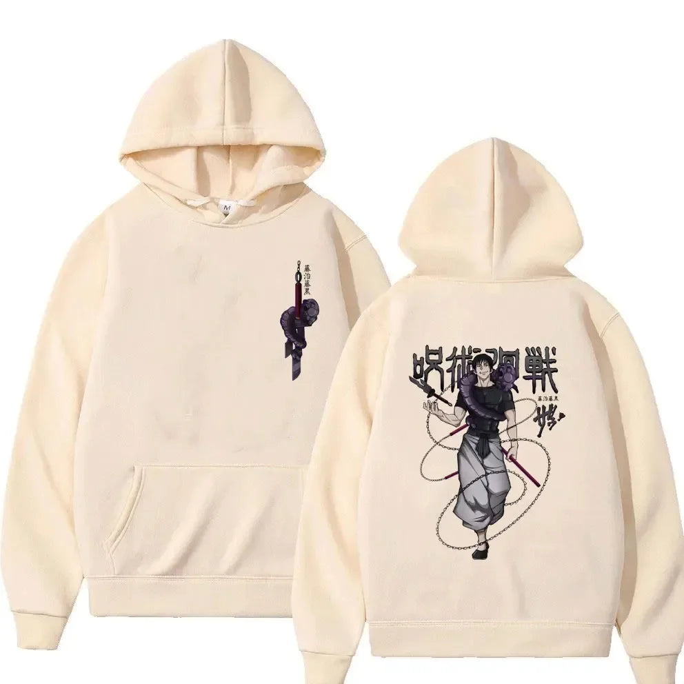 Japanese Anime Family Hoodies Jujutsu Kaisen Fushiguro Toji Graphic Male Fashion Manga Streetwear Men Women  Sweatshirt