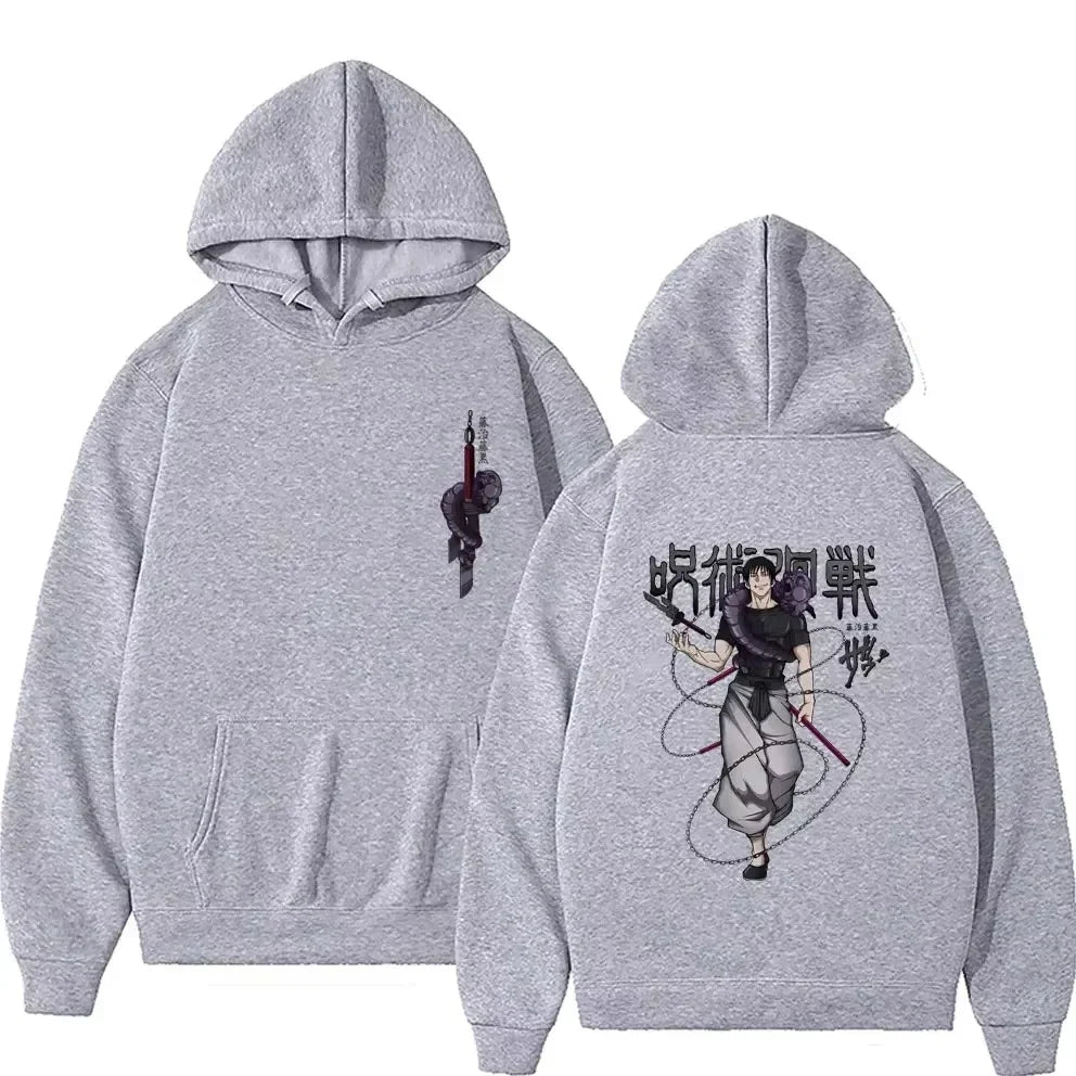 Japanese Anime Family Hoodies Jujutsu Kaisen Fushiguro Toji Graphic Male Fashion Manga Streetwear Men Women  Sweatshirt