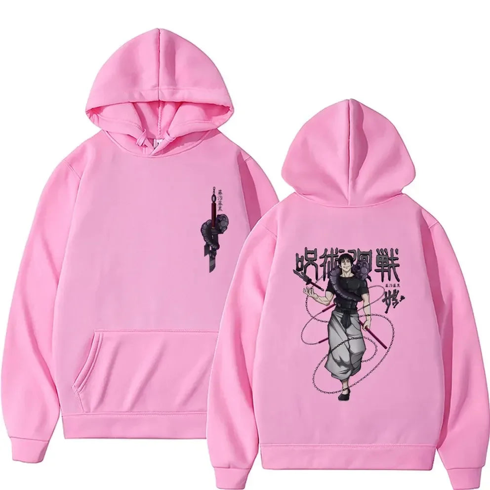 Japanese Anime Family Hoodies Jujutsu Kaisen Fushiguro Toji Graphic Male Fashion Manga Streetwear Men Women  Sweatshirt